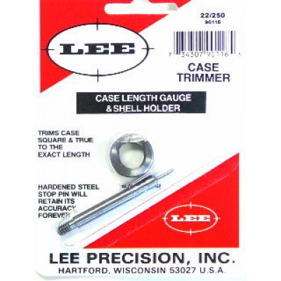 Lee Precision Case Length Gauge & Shell Holder 22-250 REM (90116)