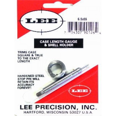 Lee Precision Case Length Gauge & Shell Holder 6.5x55 SE (90126)