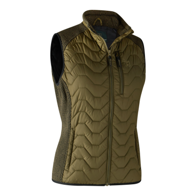 Deerhunter Ladies Beth Padded Waistcoat (UK 14) (DARK OLIVE) (4629)