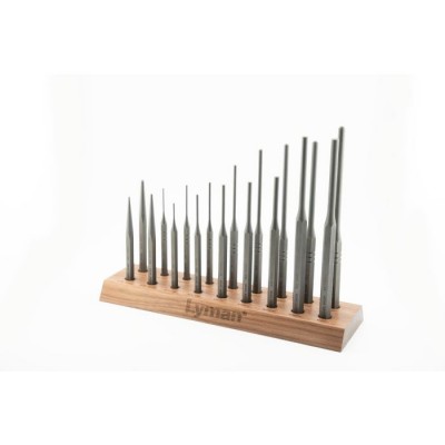 Lyman Armorer's 18 Piece Hex Punch Set with Stand (LY7031276)