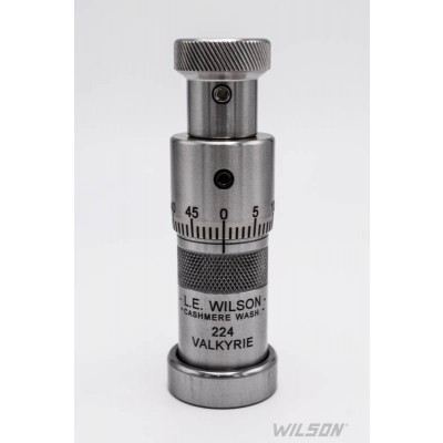 L.E Wilson Stainless Chamber Type Micrometer Seater (Standard Stem) 22 NOSLER (S22N0S)