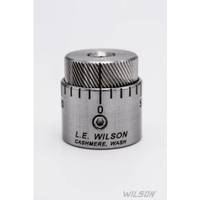 L.E Wilson Bullet Seater Cap Micrometer Adjust Stainless (SBSCMIC)