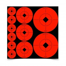 Birchwood Casey Target Spots Assorted Pack 72x1" / 36x2" / 24x3" Spots (33928)