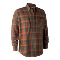 Deerhunter Ethan Shirt (17 COLLAR) (ORANGE CHECK) (8933)