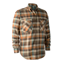 Deerhunter James Shirt (15.5 COLLAR) (BROWN CHECK) (8934)