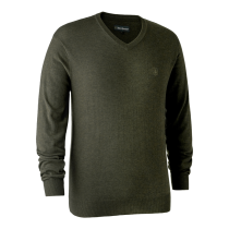 Deerhunter Kingston Knit With V-Neck (3XL) (DARK ELM) (8349)