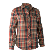 Deerhunter Ladies Athena Shirt (UK 10) (ORANGE CHECK) (8946)