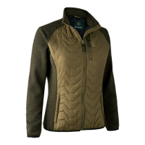 Deerhunter Ladies Beth Padded Jacket With Knit (UK 10) (DARK OLIVE) (5629)