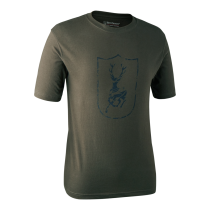 Deerhunter Logo T-Shirt (2XL) (BARK GREEN) (8848)