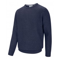 Hoggs Of Fife Borders Ribbed Knit Pullover (Size 2XL) (INDIGO) (BORD/IN/5)