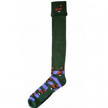Shuttle Socks Shooting Sock Grouse (UK 3-7) (GREEN/PURPLE STRIPE)