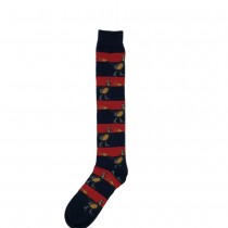 Shuttle Socks Welly Sock Pheasant (UK 3-7) (NAVY/RED STRIPE)