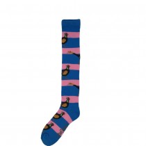 Shuttle Socks Welly Sock Pheasant (UK 3-7) (BLUE/PINK STRIPE)